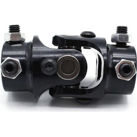 Lenkwellen-Kreuzgelenkkupplung 3/4 Zoll DD x 3/4 Zoll DD, schwarz pulverbeschichtet, universell