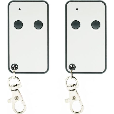 433.92 Telecomando per cancello, telecomando per porta da garage a 2 canali compatibile con telecomandi Roger E80 TX52R/E80 TX54R/H80/TX1M80, codice fisso, telecomando per cancello e porta da garage, 