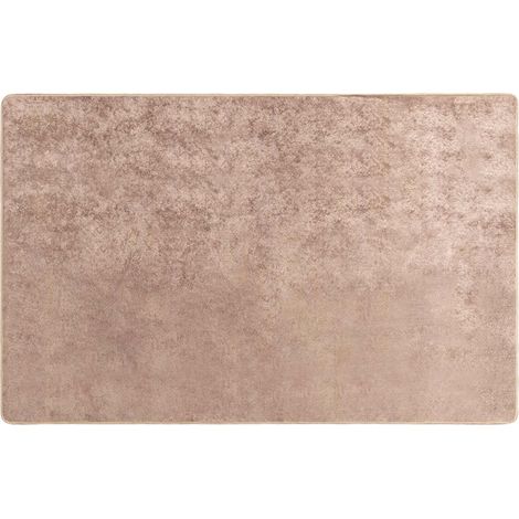 vidaXL Rug Runner MARSA Sand 120 x 170 cm Polyester and PVC