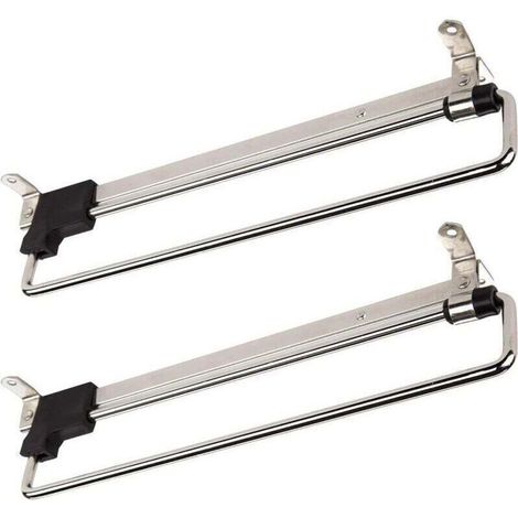 2 x Porte-Cintres Coulissant - Portemonteaux Télescopic - Porte-vêtements Extractible - 300 mm (1/3)
