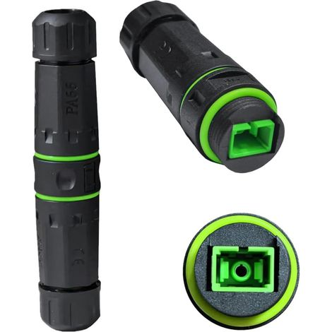 1 Adaptateur coupleur Fibre Optique SC Femelle, Connecteur M20 IP68 étanche, Extension réseau monomode pour extérieur
