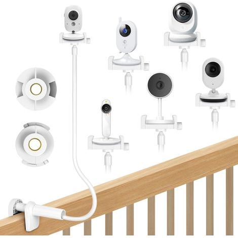 Baby Camera Holder, Flexible 80cm, Aluminum Alloy, No Drilling Required, For Crib and Bed (1/5)