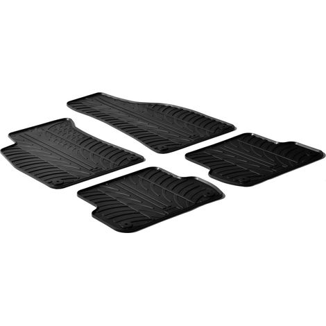 Set tappeti su misura in gomma - compatibile per  Audi A4 4p (01/0110/07) -  Audi A4 Avant (09/0104/08) -  Audi A4 Cabrio (05/0203/08) -  Seat Exeo 4p (05/0912/12) -  Seat Exeo ST (09/0912/12)