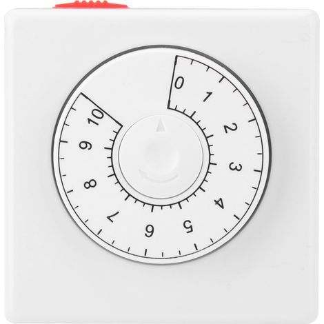 Mechanical Timer Socket for Phone and Electric Bike Charger – 10 A, Fireproof PC Housing, 9.2 x 5 x 5.5 cm (1/5)
