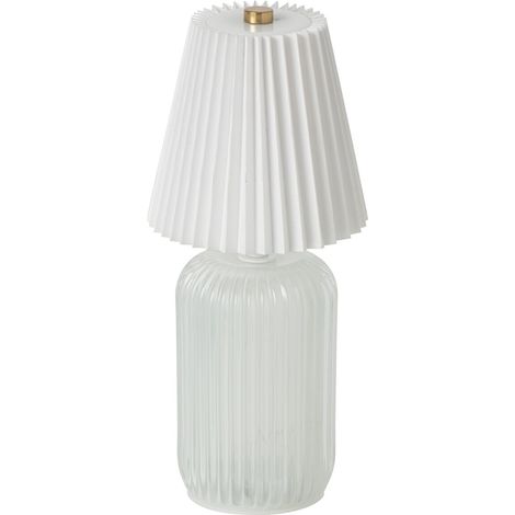 Lampe à Poser LED "Lola" 24cm Blanc Cassé (1/5)