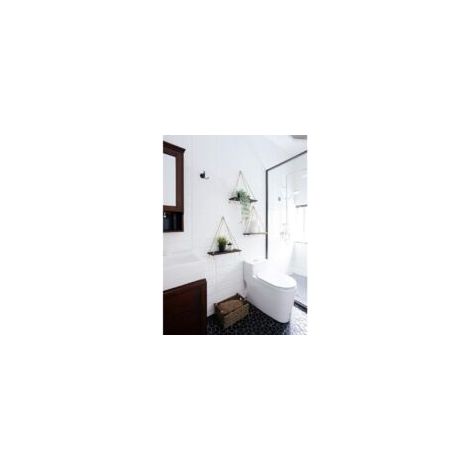 Mensole in legno stile boho da appendere alla parete, mensola rustica galleggiante, mensole a muro per organizzare la casa in soggiorno, bagno, cucina, 35 x 14 x 0,9 cm - Crezuo