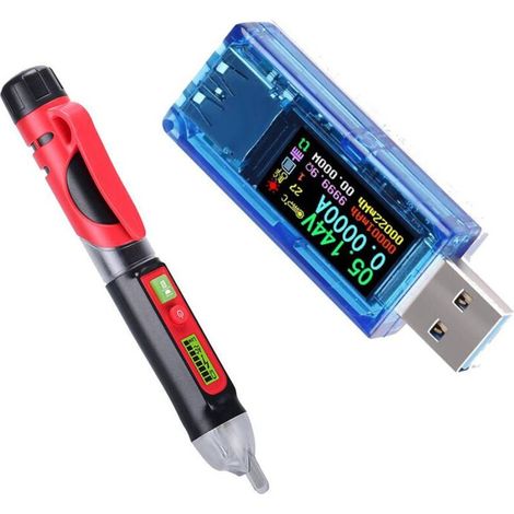 Testeur USB 3.0 Multimètre Numérique Voltmètre Ampèremètre Mesure Tension Courant Capacité 3.7-30V 0-4A Détecteur Alimentation Chargeur (1/3)