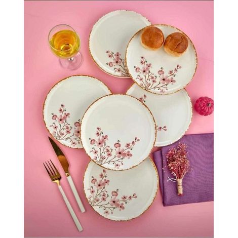Juego de platos de postre Set 100% Cerámico Multicolor