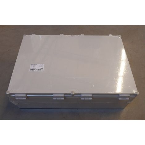 Coffret mural polycarbonate 400x600x185mm gris avec couvercle opaque étanche IP66 IK08 CUBO W