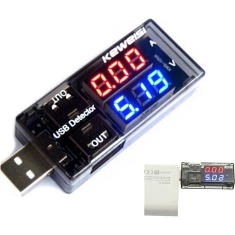 esteur de tension - KEWEISI USB chargeur tension courant compteur electrique Mobile detecteur testeur de batterie (1/3)