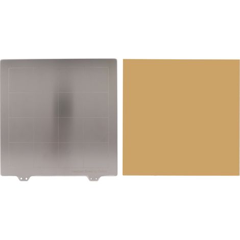 Plateau chauffant métallique 235x235mm + feuille PEI avec ruban adhésif pour imprimante 3D (1/5)
