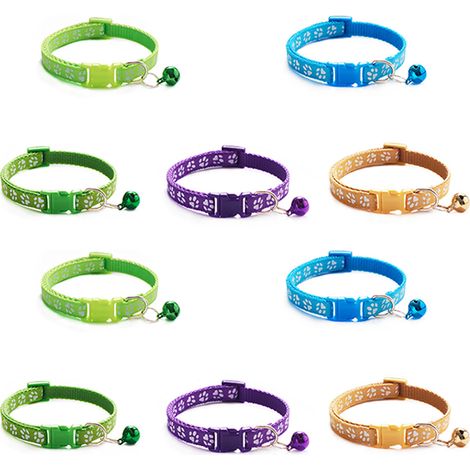 Colliers pour chiots, colliers d'identification de portée en nylon doux pour chiots nouveau-nés (1/5)