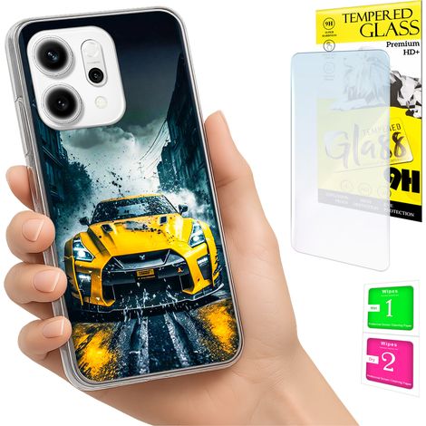 Custodia per Oppo Reno 14F / 14 FS 5G, cover fotografica, cover posteriore + vetro 9H (1/5)