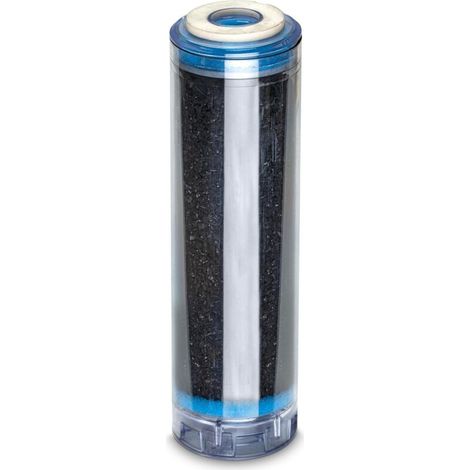 WK Cartouche filtrante à charbon actif 10"  fabriquée en Italie  filtration du goût  élimination du chlore  qualité professionnelle, 1 Unité (Lot de 1)