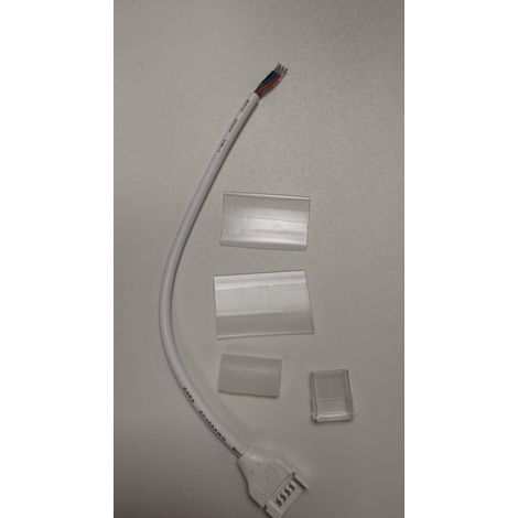 Conector Alimentación + Cable + Tapa Final Tiras Rgb 221020 Y 2210230 220035