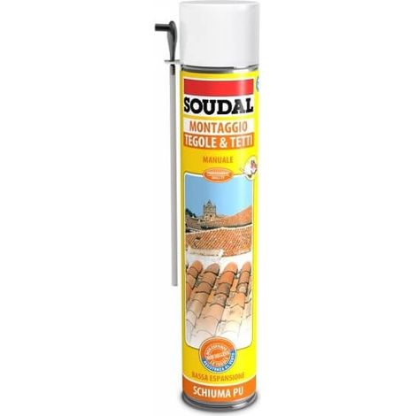 SCHIUMA POLIURETANICA TEGOLE E TETTI 750ML GRIGIA (1/3)