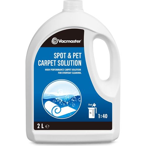 Vacmaster Formula Spot e Stain Per i Tuoi Per la vostra tappezzeria, Tappeti e Moquette 2 Litro Formula Pulente Utilizzare con Spotclean