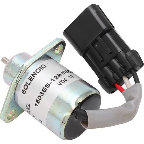 Électrovanne d'arrêt carburant 12V pour moteur Kubota, vanne de coupure diesel 1503ES 12A5UC9S (1/5)