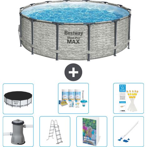 Bestway Piscina Bestway Steel Pro MAX Rotonda - 427x122 cm - 8-pezzi  S658 (1/4)