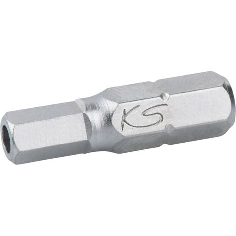 1/4" Embouts de vissage 6 pans percé, 25mm, 5/32"
