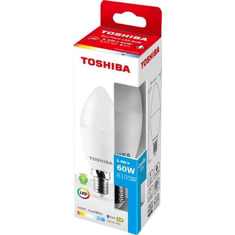 BOMBILLA LED TOSHIBA ECOFLARE C35 E14 5.9W 6500K