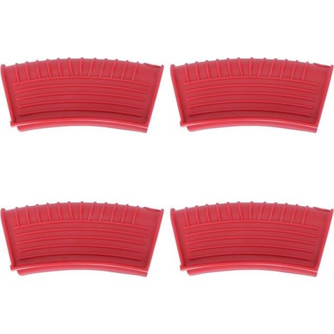 Set mit 4 hitzebeständigen Silikon-Isolierkappen für Pfannengriffe