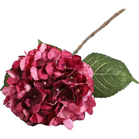 Bouquet D Hortensias Artificiels En Soie Décoration Mariage Maison Fête Bleu 1 Pièce (1/3)