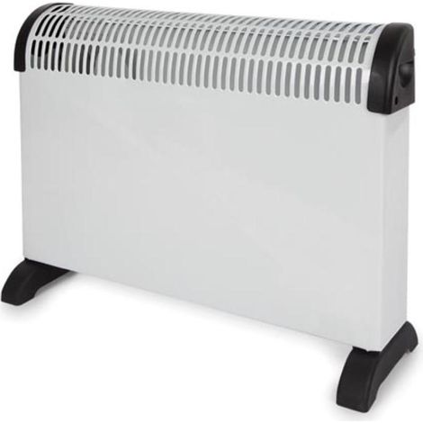 Perel CH0006 Convector eléctrico 2000 W blanco negro