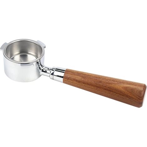 Porte-filtre à espresso sans fond, 51 mm, EC680, EC685, en bois, compatible avec les machines DeLonghi Dedica, EC680/EC685-AquaForge (1/5)