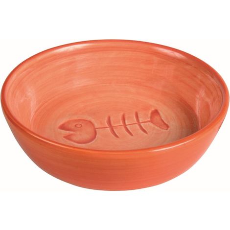 Gamelle, Motif arête de Poisson, céramique, 0, 2 l/ø 13 cm, Coloris variés (1/4)