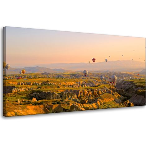 Leinwanddruck Natur Ballonfahrt Türkei 80x40