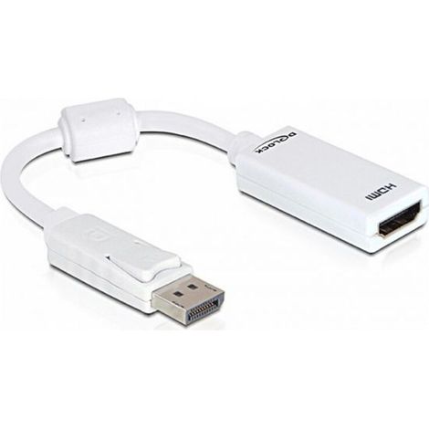 DeLOCK 61767 adaptador de cable de vídeo 0,125 m DisplayPort HDMI tipo A (Estándar) Blanco (1/5)