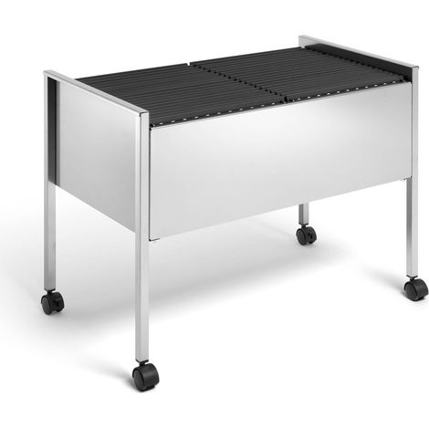 Durable 308223 Economy, Carrello per 100 Cartelle Sospese, 760 x 592 x 425 mm, Argento Metallizzato (1/2)