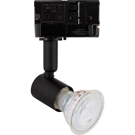 Faretto Portalampada Binario Trifase Oasis per Lampadina GU10  Nero (1/3)