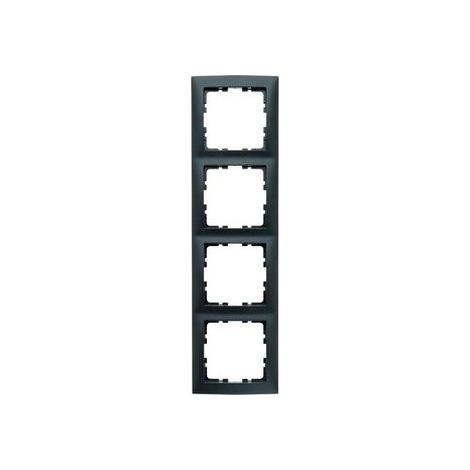 BERKER CADRE 4 ÉLÉMENTS S1 ANTHRACITE REF. 6511030004 HAGER S.1