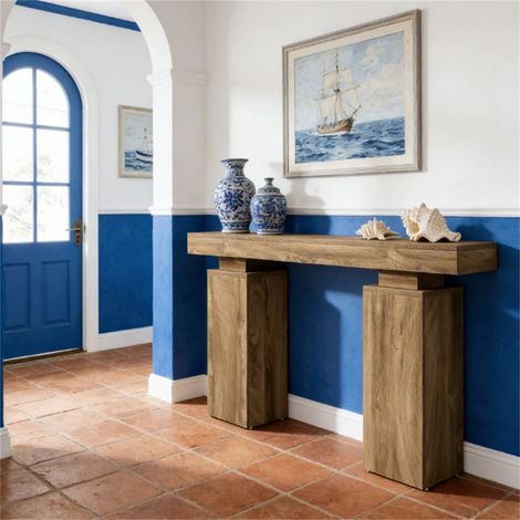 Canapés du hall et du salon, console de commande de style rustique (1/5)