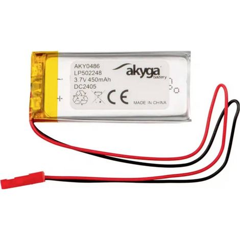 Pacco batteria x Batteria ricaricabile speciale Akyga LP502248 LiPo 3.7 V 450 mAh