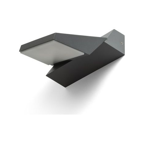 Lampada applique TWIST da parete grigio antracite  230V LED 13W IP65  3000K
