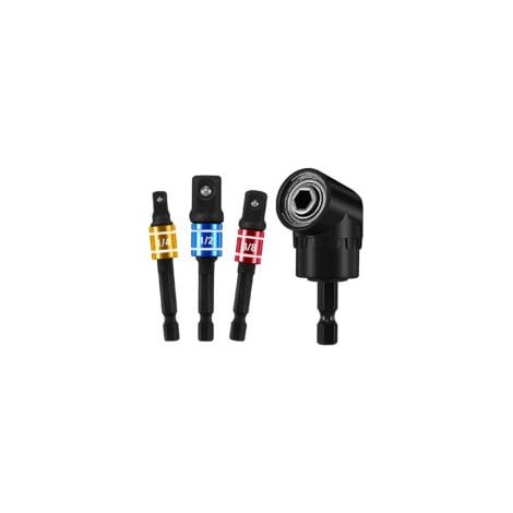 Adaptateur Porte Douilles 1/4" 3/8" 1/2" Adaptateur Porte Douille pour Visseuse à Choc (1/5)