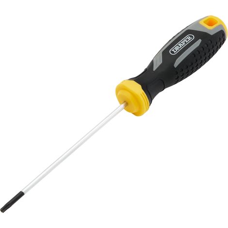 Draper T10HX100MM Tamper-Resistant TX Soft Grip Screwdriver with Tamperproof Design, 100mm Length