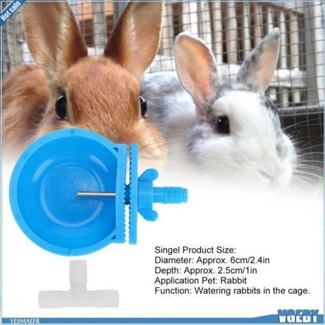 VGEBY 10Pcs Mangeoire Abreuvoir Lapin Anti-Morsure Suspendu Cup Eau Potable (1/4)