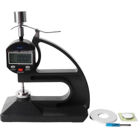Jauge d'épaisseur numérique IP65 étanche 0,001 mm, résolution 0,00005 pouces, outil de mesure 0 à 12,7 mm (1/5)
