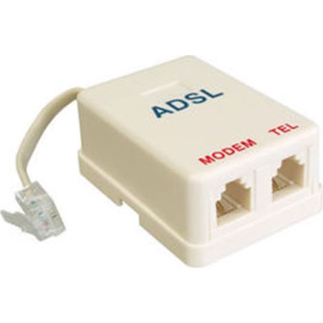 FILTRO ADSL PLUG RJ11 MODEM TELEFONO FAX