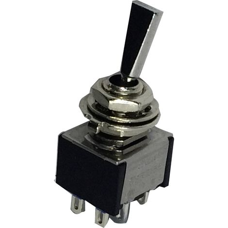TRU COMPONENTS 1587784 TC-TA202F1 Kippschalter 250 V/AC 3 A 2 x Ein/Ein rastend 1 St. (1/2)