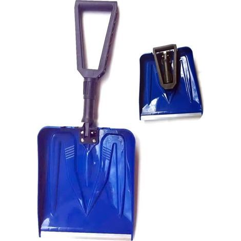 Car Snow Shovel, Retractable Snow Shovel, Ice Snow Shovel, Winter Snow Shovel, Winter Snow Shovel, Camping Garden Folding Shovel, Survival Tools, Portable (blue) (1/5)