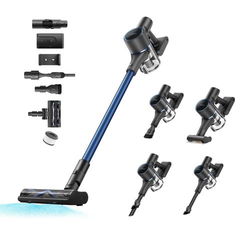Aspirateur Balai sans Fil, Noir Aspiration 150 AW, Jusqu'à 90 min d'Autonomie, Brosse Multisurface, Sols Durs et Tapis, Filtration à 99,9 % (1/5)