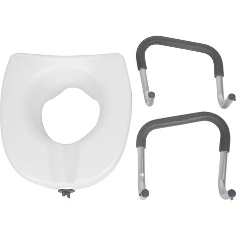 Rehausseur de toilettes, accessoire de salle de bain pour femmes enceintes et personnes âgées, coussin rehausseur de toilettes, soins de rééducation post-opératoire. (1/5)
