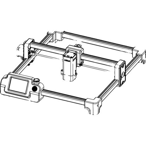 Graveur Laser, Contrôle Tactile, Module Laser 10W, KIT DIY MK3 (1/2)