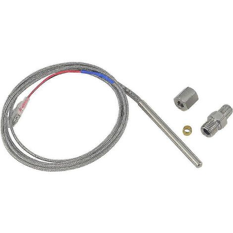 Pour capteur de température des gaz d'échappement EGT, sonde thermocouple de type K, filetage du capteur de température des gaz d'échappement (1/5)