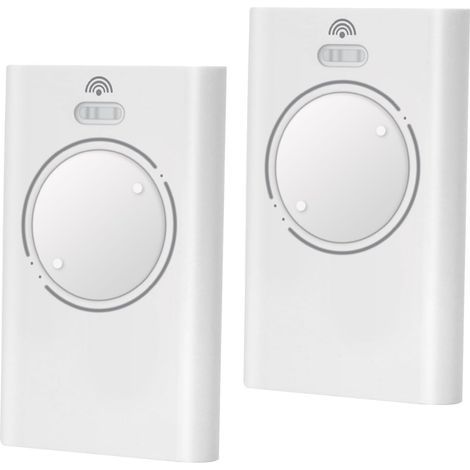 Lot de 2 télécommandes portail 868 MHz compatibles avec XT4 868 SLH LR, XT4 868 SLH, XT2 868 SLH LR, XT2 868 SLH, Blanc (1/5)